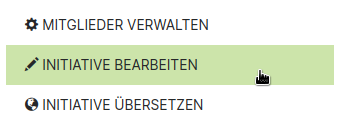 Initiative bearbeiten